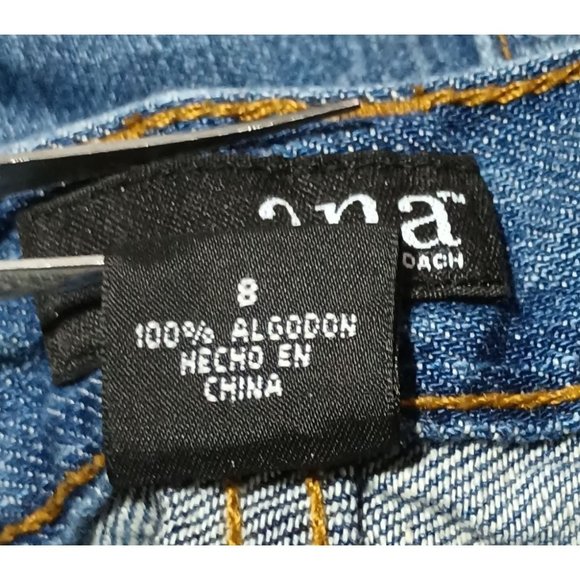 Ana Boyfriend Ankle Jeans Womens Size 8 Distressed Denim A New Approach - Picture 14 of 16